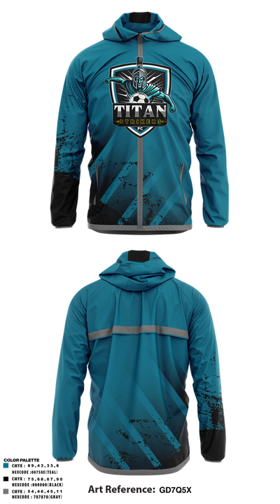 Titan Strikers FC 22139640 Windbreaker - 1