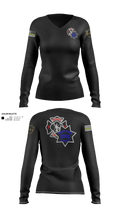 Piedmont Police & Fire Comms 81600418 Women's Long Sleeve V-neck Shirt - 21