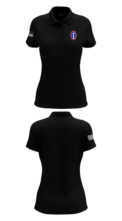 100 Battalion 442 Infantry 61089224 Women's Short Sleeve Performance Polo  - 35