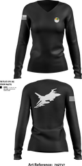 NDI 43607915 Women's Long Sleeve V-neck Shirt - 105