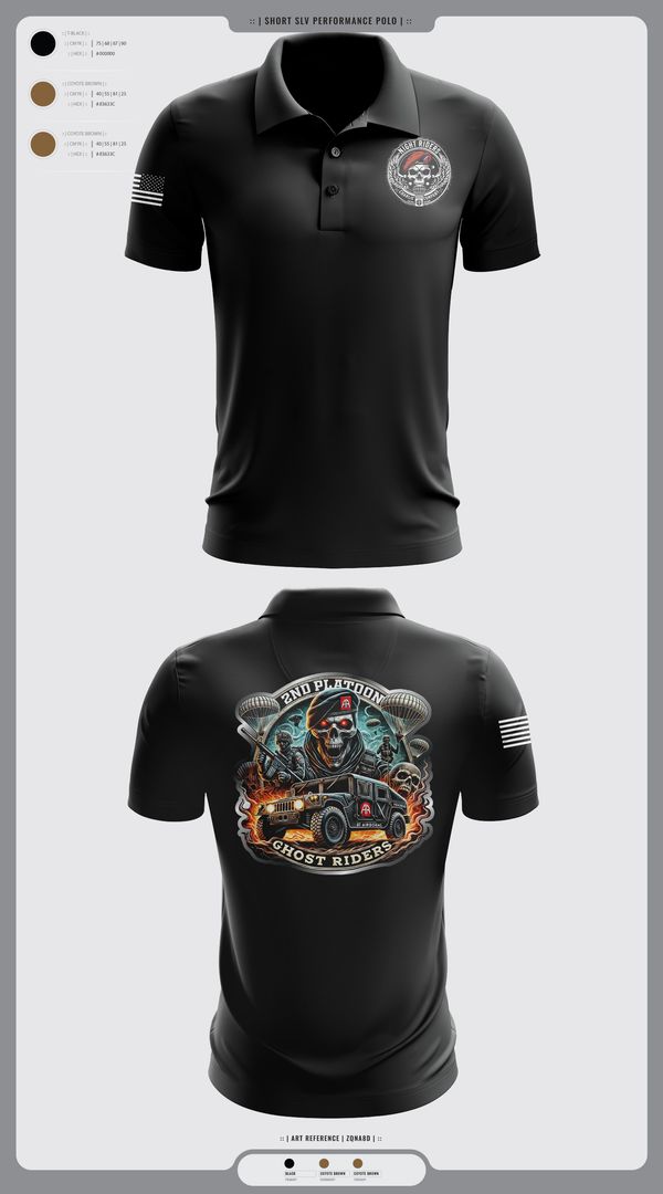 Short Sleeve Performance Polo, Ghost Riders, , Teamtime, Team time, sublimation, custom sports apparel, team uniforms, spirit wear, spiritwear, sports uniforms, custom shirts, team store, custom team store, fundraiser sports, apparel fundraiser