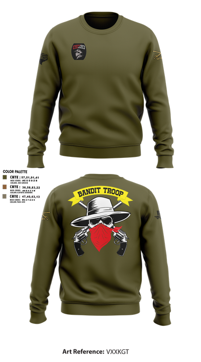 6-9 bandit troop 98315897 Crew Neck Sweatshirt - 1