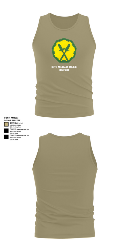Tank Top, 88th Military Police Company, , Teamtime, Team time, sublimation, custom sports apparel, team uniforms, spirit wear, spiritwear, sports uniforms, custom shirts, team store, custom team store, fundraiser sports, apparel fundraiser
