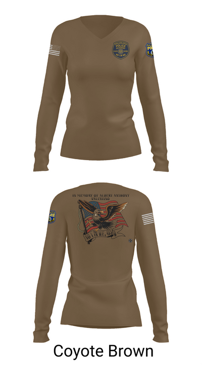 Philadelphia Police 64135919 Women's Long Sleeve V-neck Shirt - 16