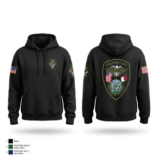 Hoodie, Fairmont Police Department, Police, Teamtime, Team time, sublimation, custom sports apparel, team uniforms, spirit wear, spiritwear, sports uniforms, custom shirts, team store, custom team store, fundraiser sports, apparel fundraiser