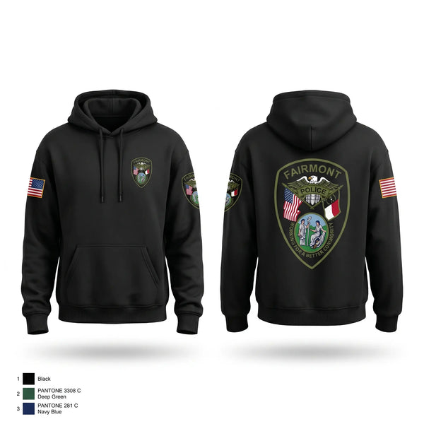 Hoodie, Fairmont Police Department, Police, Teamtime, Team time, sublimation, custom sports apparel, team uniforms, spirit wear, spiritwear, sports uniforms, custom shirts, team store, custom team store, fundraiser sports, apparel fundraiser