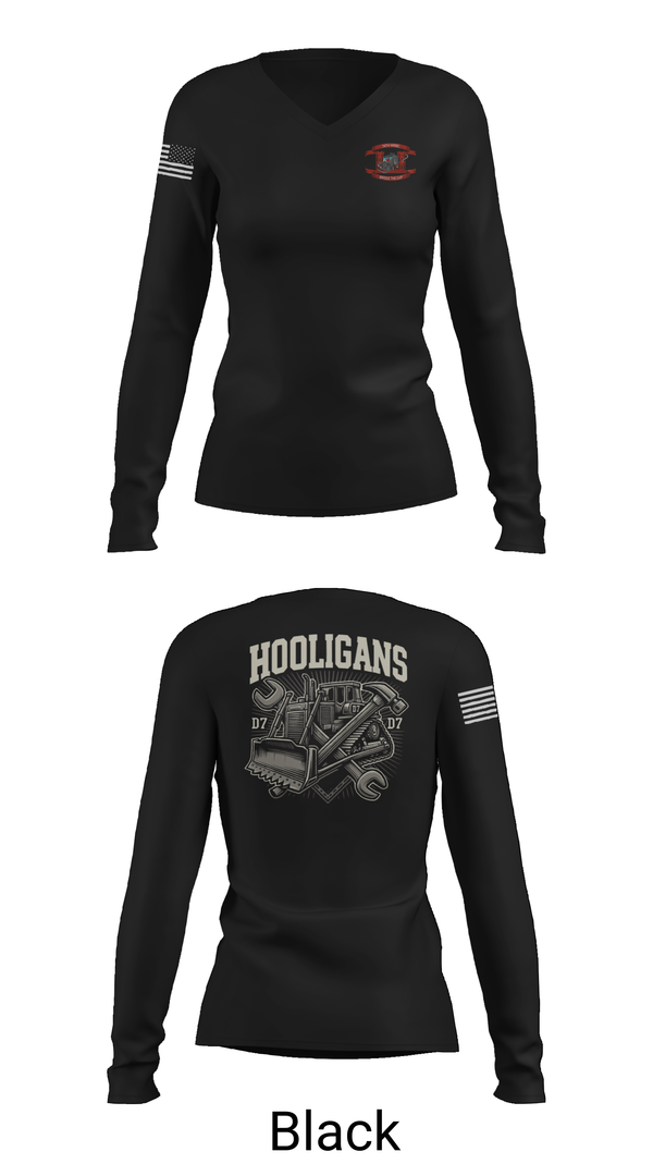 Womens Long Sleeve Vneck Shirt, 74th MRBC, , Teamtime, Team time, sublimation, custom sports apparel, team uniforms, spirit wear, spiritwear, sports uniforms, custom shirts, team store, custom team store, fundraiser sports, apparel fundraiser
