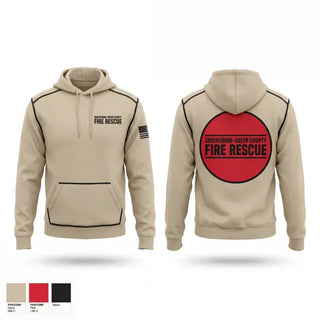 Hoodie, Greensburg/Green County Fire & Rescue, Fire Department, Teamtime, Team time, sublimation, custom sports apparel, team uniforms, spirit wear, spiritwear, sports uniforms, custom shirts, team store, custom team store, fundraiser sports, apparel fundraiser