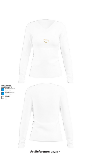 Womens Long Sleeve Vneck Shirt, Fredericktown High School Cheerleading, Cheer, Teamtime, Team time, sublimation, custom sports apparel, team uniforms, spirit wear, spiritwear, sports uniforms, custom shirts, team store, custom team store, fundraiser sports, apparel fundraiser