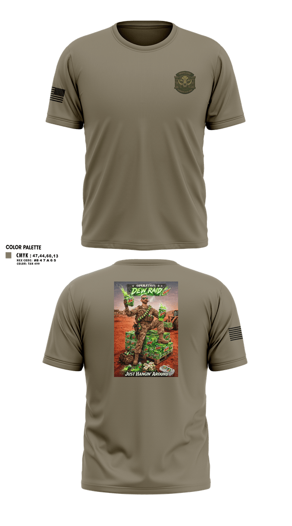 Old School Cotton Feel Shirt, 180th ESC Kismayo, Army, Teamtime, Team time, sublimation, custom sports apparel, team uniforms, spirit wear, spiritwear, sports uniforms, custom shirts, team store, custom team store, fundraiser sports, apparel fundraiser