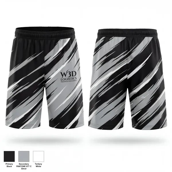 Athletic Shorts With Pockets, W3D Logistics, Bowling, Teamtime, Team time, sublimation, custom sports apparel, team uniforms, spirit wear, spiritwear, sports uniforms, custom shirts, team store, custom team store, fundraiser sports, apparel fundraiser