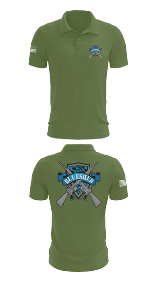 Short Sleeve Performance Polo, Blueshed Gun Shop, , Teamtime, Team time, sublimation, custom sports apparel, team uniforms, spirit wear, spiritwear, sports uniforms, custom shirts, team store, custom team store, fundraiser sports, apparel fundraiser