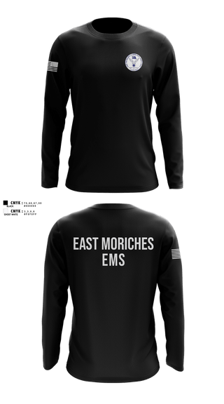 Long Sleeve Performance Shirt, East Moriches Community Ambulance, EMS/EMT, Teamtime, Team time, sublimation, custom sports apparel, team uniforms, spirit wear, spiritwear, sports uniforms, custom shirts, team store, custom team store, fundraiser sports, apparel fundraiser