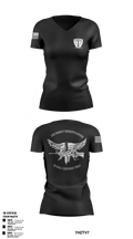 LCSO Special Response Team 95977830 Women's Short Sleeve V-neck Shirt - 3