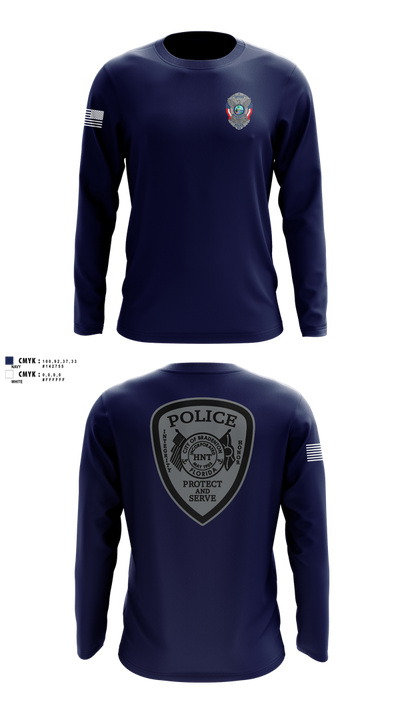 Bradenton Police HNT 75386069 Long Sleeve Performance Shirt 100