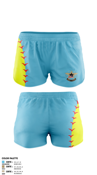 Womens Shorts, Aviators of Fastpitch, Softball, Teamtime, Team time, sublimation, custom sports apparel, team uniforms, spirit wear, spiritwear, sports uniforms, custom shirts, team store, custom team store, fundraiser sports, apparel fundraiser