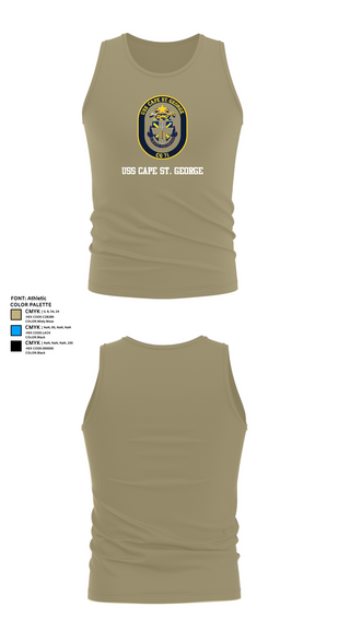 Tank Top, USS CAPE ST. GEORGE, , Teamtime, Team time, sublimation, custom sports apparel, team uniforms, spirit wear, spiritwear, sports uniforms, custom shirts, team store, custom team store, fundraiser sports, apparel fundraiser