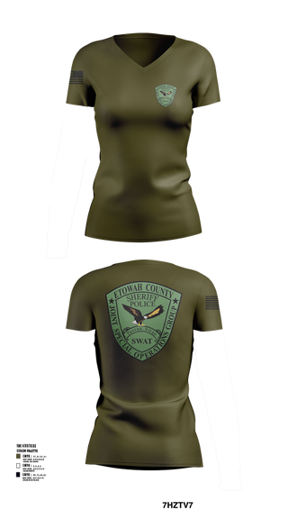 Womens Short Sleeve Vneck Shirt, Etowah County JSOG, , Teamtime, Team time, sublimation, custom sports apparel, team uniforms, spirit wear, spiritwear, sports uniforms, custom shirts, team store, custom team store, fundraiser sports, apparel fundraiser