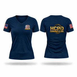 Womens Short Sleeve Vneck Shirt, Howard County Police Communications, Police, Teamtime, Team time, sublimation, custom sports apparel, team uniforms, spirit wear, spiritwear, sports uniforms, custom shirts, team store, custom team store, fundraiser sports, apparel fundraiser