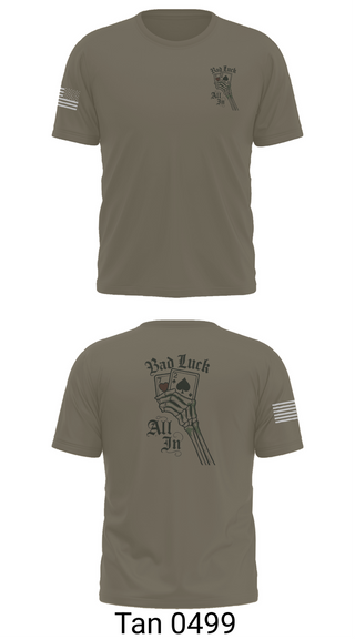 Short Sleeve Performance Shirt, 4th plt bad luck, Army, Teamtime, Team time, sublimation, custom sports apparel, team uniforms, spirit wear, spiritwear, sports uniforms, custom shirts, team store, custom team store, fundraiser sports, apparel fundraiser