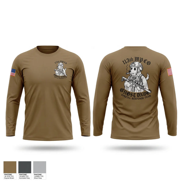 Long Sleeve Performance Shirt, 113MP SRT MS ARNG, Army, Teamtime, Team time, sublimation, custom sports apparel, team uniforms, spirit wear, spiritwear, sports uniforms, custom shirts, team store, custom team store, fundraiser sports, apparel fundraiser