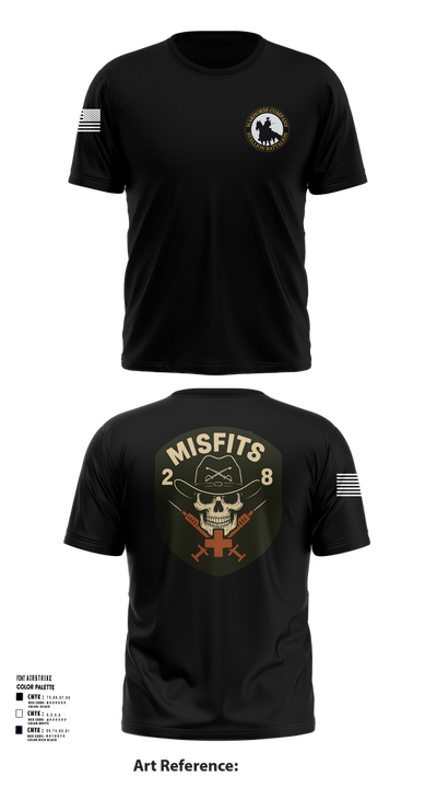 2-8 Cav, HHC, Medic Platoon 50281984 Short Sleeve Performance Shirt - 101