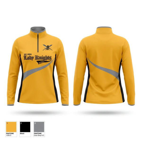 Quarter Zip Jacket, Lady Knights, Softball, Teamtime, Team time, sublimation, custom sports apparel, team uniforms, spirit wear, spiritwear, sports uniforms, custom shirts, team store, custom team store, fundraiser sports, apparel fundraiser