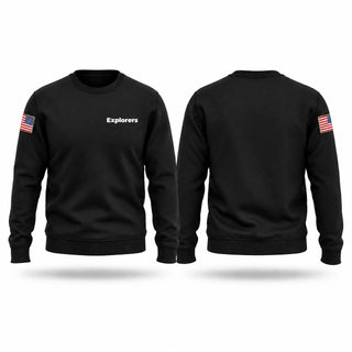 Crew Neck Sweatshirt, Explorers, Police, Teamtime, Team time, sublimation, custom sports apparel, team uniforms, spirit wear, spiritwear, sports uniforms, custom shirts, team store, custom team store, fundraiser sports, apparel fundraiser