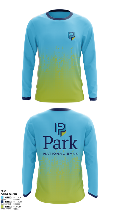 Park National Bank Pelotonia Long Sleeve Performance Shirt 1