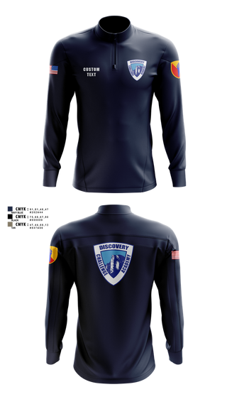 Quarter Zip Jacket, Discovery ChalleNGe Academy, , Teamtime, Team time, sublimation, custom sports apparel, team uniforms, spirit wear, spiritwear, sports uniforms, custom shirts, team store, custom team store, fundraiser sports, apparel fundraiser