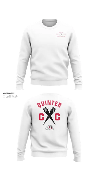 Crew Neck Sweatshirt, Quinter Bulldogs, Cross Country, Teamtime, Team time, sublimation, custom sports apparel, team uniforms, spirit wear, spiritwear, sports uniforms, custom shirts, team store, custom team store, fundraiser sports, apparel fundraiser