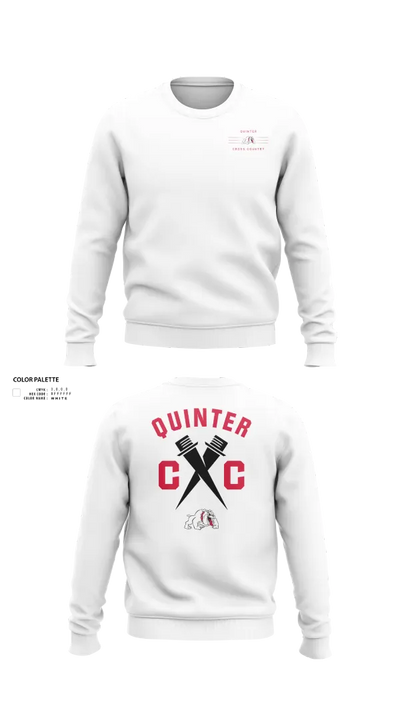 Quinter Bulldogs 74495795 Crew Neck Sweatshirt - 22