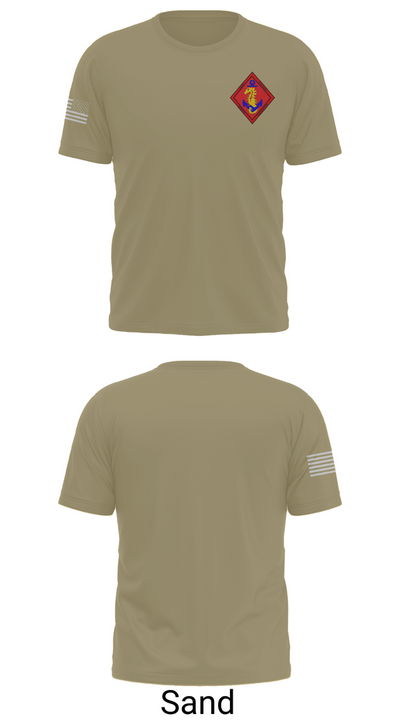 Marine Det. Fort Gregg-Adams Bravo Company 18643837 Old School Cotton Feel Shirt - 90