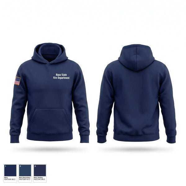 Hoodie, Napa State Fire Department, Fire Department, Teamtime, Team time, sublimation, custom sports apparel, team uniforms, spirit wear, spiritwear, sports uniforms, custom shirts, team store, custom team store, fundraiser sports, apparel fundraiser