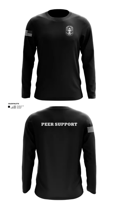 LMPD PEER SUPPORT 60613190 Long Sleeve Performance Shirt 50