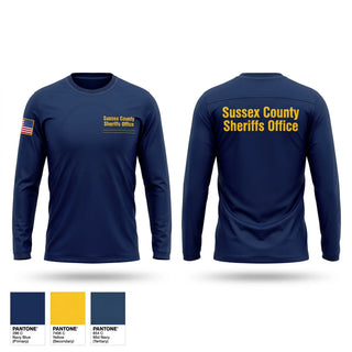 Long Sleeve Performance Shirt, Sussex County Sheriff’s Office, Police, Teamtime, Team time, sublimation, custom sports apparel, team uniforms, spirit wear, spiritwear, sports uniforms, custom shirts, team store, custom team store, fundraiser sports, apparel fundraiser