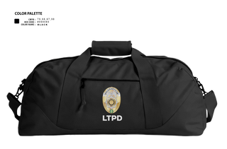 Duffle Bag, Lone Tree Police Department, Police, Teamtime, Team time, sublimation, custom sports apparel, team uniforms, spirit wear, spiritwear, sports uniforms, custom shirts, team store, custom team store, fundraiser sports, apparel fundraiser