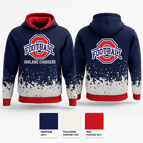Hoodie, Oakland Chargers, , Teamtime, Team time, sublimation, custom sports apparel, team uniforms, spirit wear, spiritwear, sports uniforms, custom shirts, team store, custom team store, fundraiser sports, apparel fundraiser