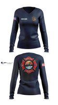 Dona Ana fire Rescue Station 42 Women's Long Sleeve V-neck Shirt - 4