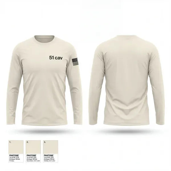 Long Sleeve Performance Shirt, 5-1 cav, Army, Teamtime, Team time, sublimation, custom sports apparel, team uniforms, spirit wear, spiritwear, sports uniforms, custom shirts, team store, custom team store, fundraiser sports, apparel fundraiser