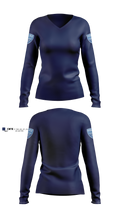 Lakeland Community College Police Department Women's Long Sleeve V-neck Shirt - 4