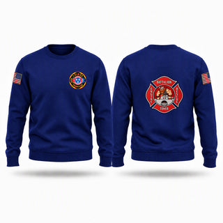 Crew Neck Sweatshirt, Bristol TN Professional Firefighters Association, Fire Department, Teamtime, Team time, sublimation, custom sports apparel, team uniforms, spirit wear, spiritwear, sports uniforms, custom shirts, team store, custom team store, fundraiser sports, apparel fundraiser