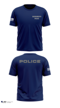 Sacramento Police Marine Unit Old School Cotton Feel Shirt - 3