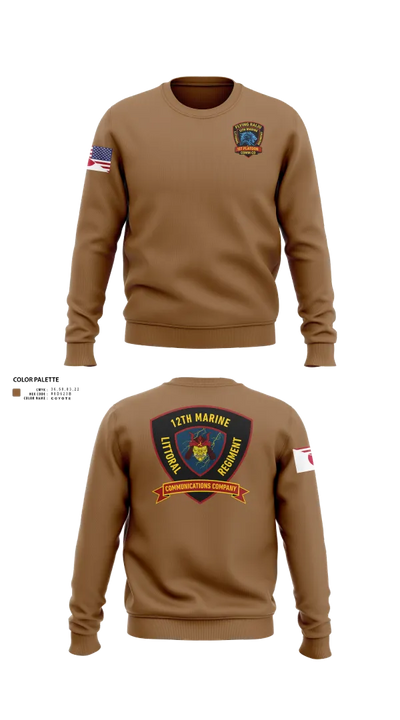 12th MLR Headquarters Element 19917243 Crew Neck Sweatshirt - 121