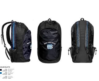 Gear Bag, West Side Youth, Wrestling, Teamtime, Team time, sublimation, custom sports apparel, team uniforms, spirit wear, spiritwear, sports uniforms, custom shirts, team store, custom team store, fundraiser sports, apparel fundraiser