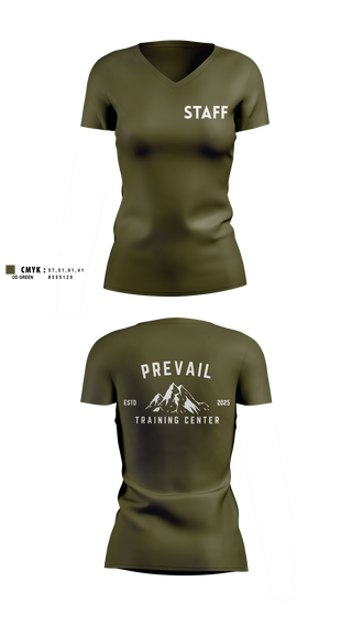 Womens Short Sleeve Vneck Shirt, Prevail Training Center LLC, , Teamtime, Team time, sublimation, custom sports apparel, team uniforms, spirit wear, spiritwear, sports uniforms, custom shirts, team store, custom team store, fundraiser sports, apparel fundraiser