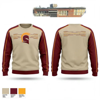 West Tampa Spartans 63438119 Crew Neck Sweatshirt - 1