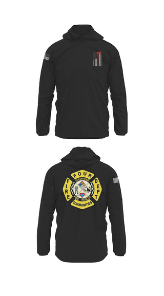 Windbreaker, Four Communities Fire Department, Fire Department, Teamtime, Team time, sublimation, custom sports apparel, team uniforms, spirit wear, spiritwear, sports uniforms, custom shirts, team store, custom team store, fundraiser sports, apparel fundraiser