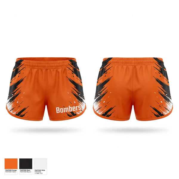 Womens Shorts, Bombers, Softball, Teamtime, Team time, sublimation, custom sports apparel, team uniforms, spirit wear, spiritwear, sports uniforms, custom shirts, team store, custom team store, fundraiser sports, apparel fundraiser