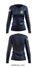 West Concord Police Department Women's Long Sleeve V-neck Shirt - 5